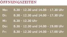 Oeffnungszeiten